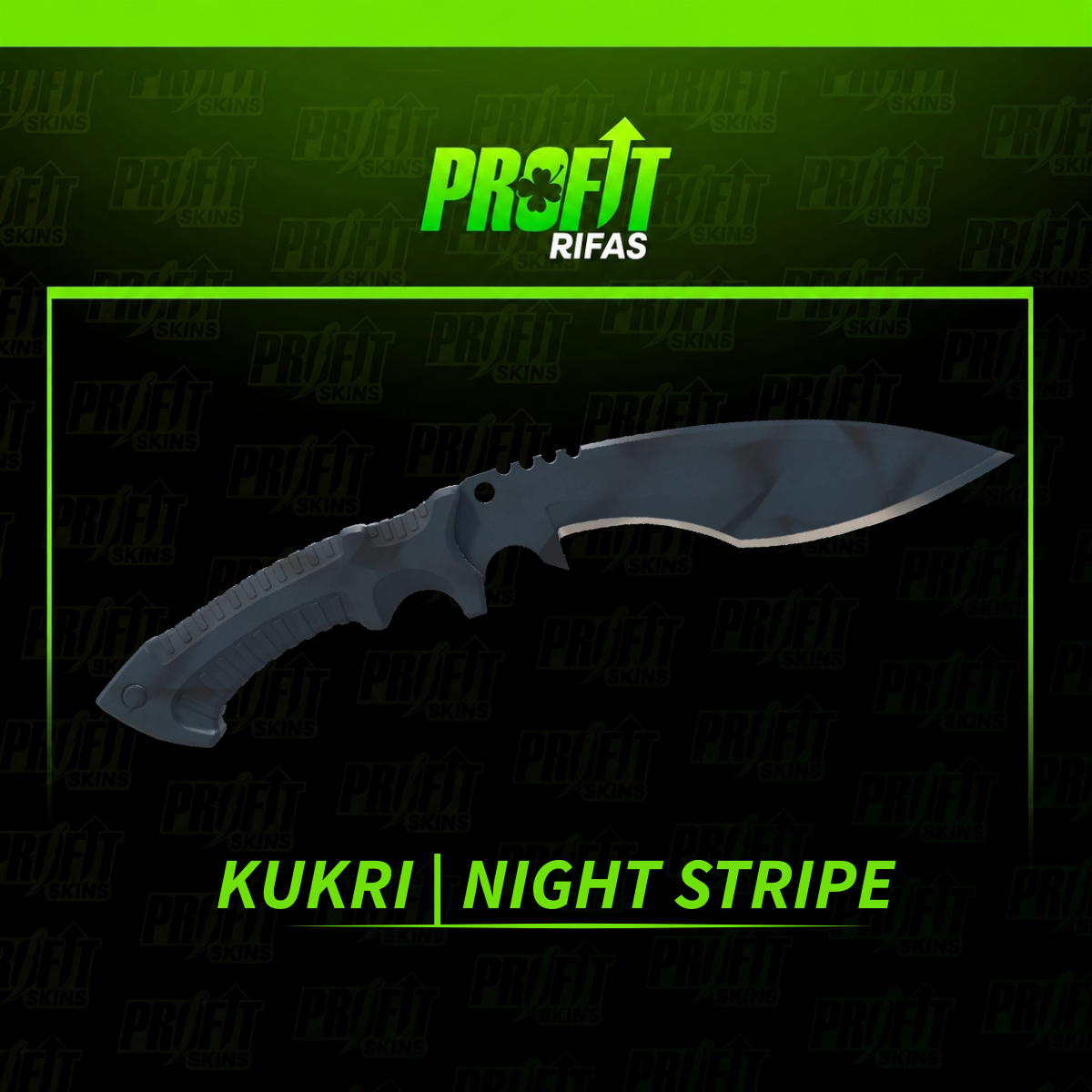 KUKRI KNIFE | NIGHT STRIPED  (FT) | 06.06